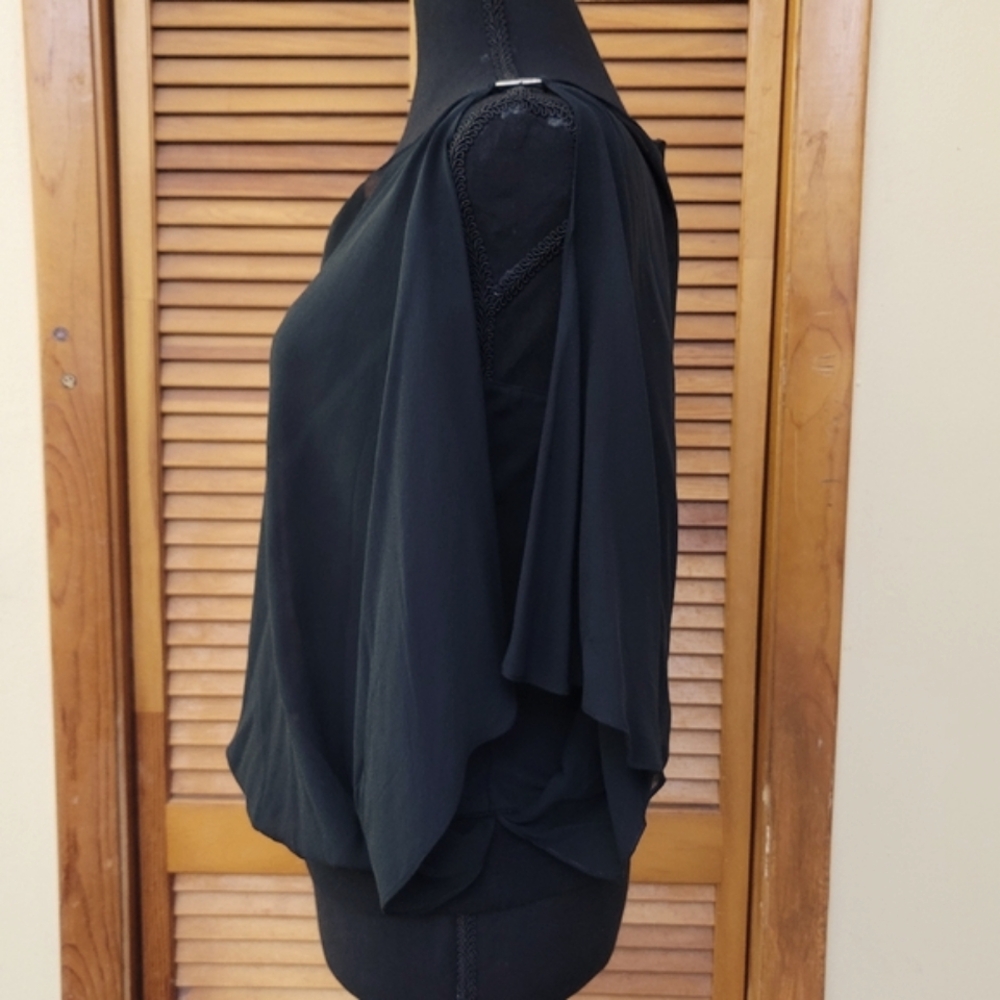 NWT Express Open Sleeve Silk Blouse Size XS - Picture 7 of 12